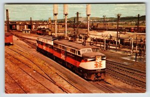Railroad Postcard Train Railway Locomotive 0409 New Haven Conn Alco FA Cab