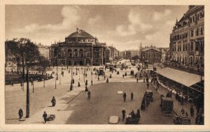 Denmark København Copenhagen Kongens Nytorv Vintage Postcard 07.27