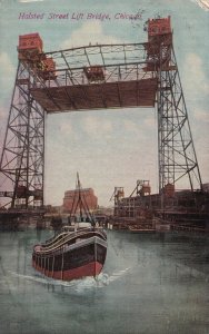 CHICAGO, Illinois, PU-1911; Halsted Street Lift Bridge