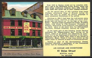 Massachusetts, Boston - Union Oyster House - [MA-667]