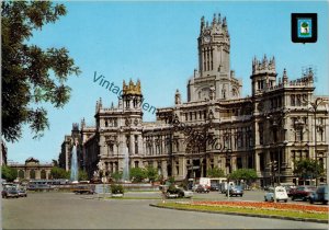 Palace of Communications and The Cibeles Madrid Spain Postcard PC314