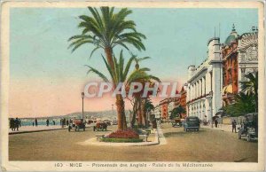 Old Postcard Nice Promenade des Anglais Palace Mediterranea