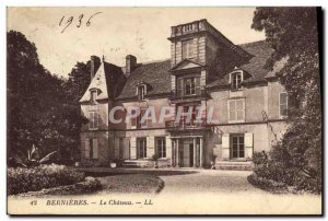 Old Postcard Bernieres Sur Mer Chateau