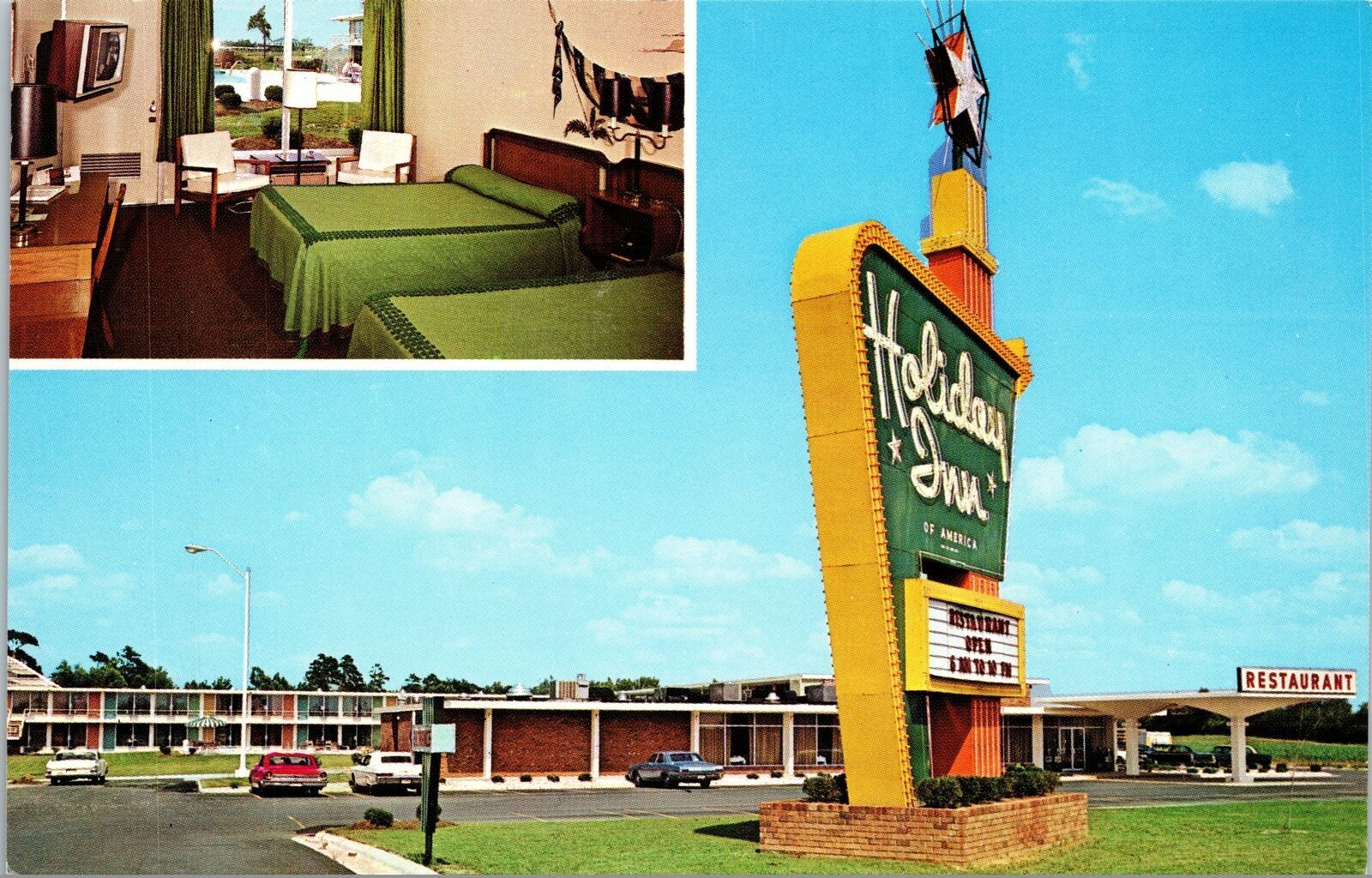 Vintage Postcard Holiday INN Hotel/Motel Dunn North Carolina 1970s