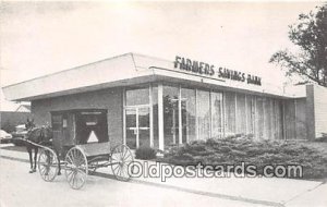 Farmers Savings Bank Kalona, Iowa, USA Unused 