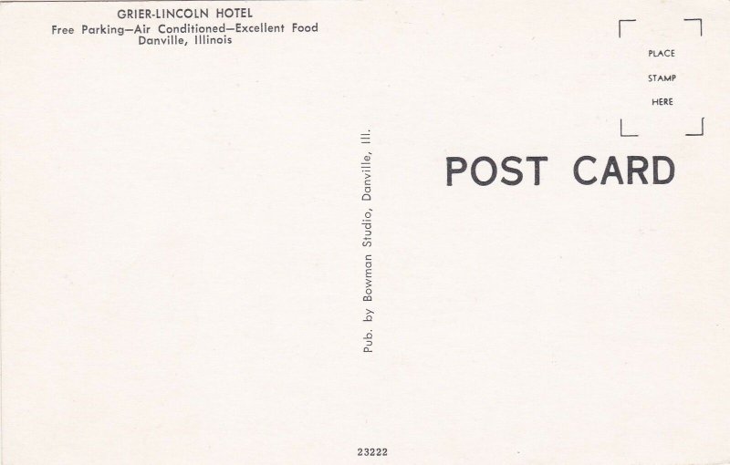 Illinois Danville Grier-Lincoln Hotel sk7324