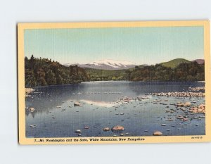Postcard Mt. Washington and the Saco White Mountains New Hampshire USA