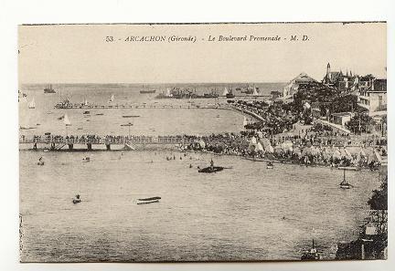 People at Beach, Arcachon, France