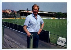 496187 1985 Orvar Bergmark Swedish football manager bandy player autograph