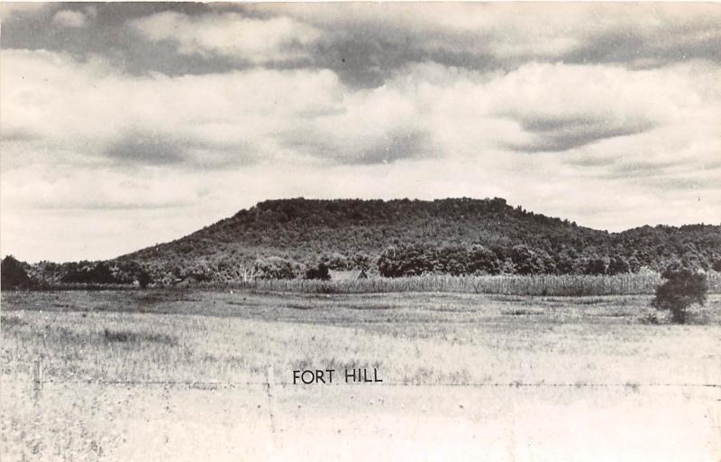 D26/ Fort Hill Ohio Real Photo RPPC Postcard Native Indian Mounds c1940s   3