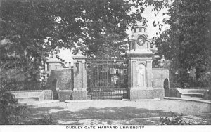 Dudley Gate in Cambridge, Massachusetts Harvard University.