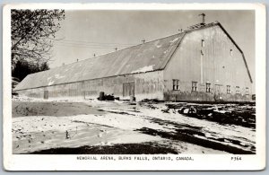 RPPC c1940s Burk’s Falls Ontario Memorial Arena Parry Sound District by PECO