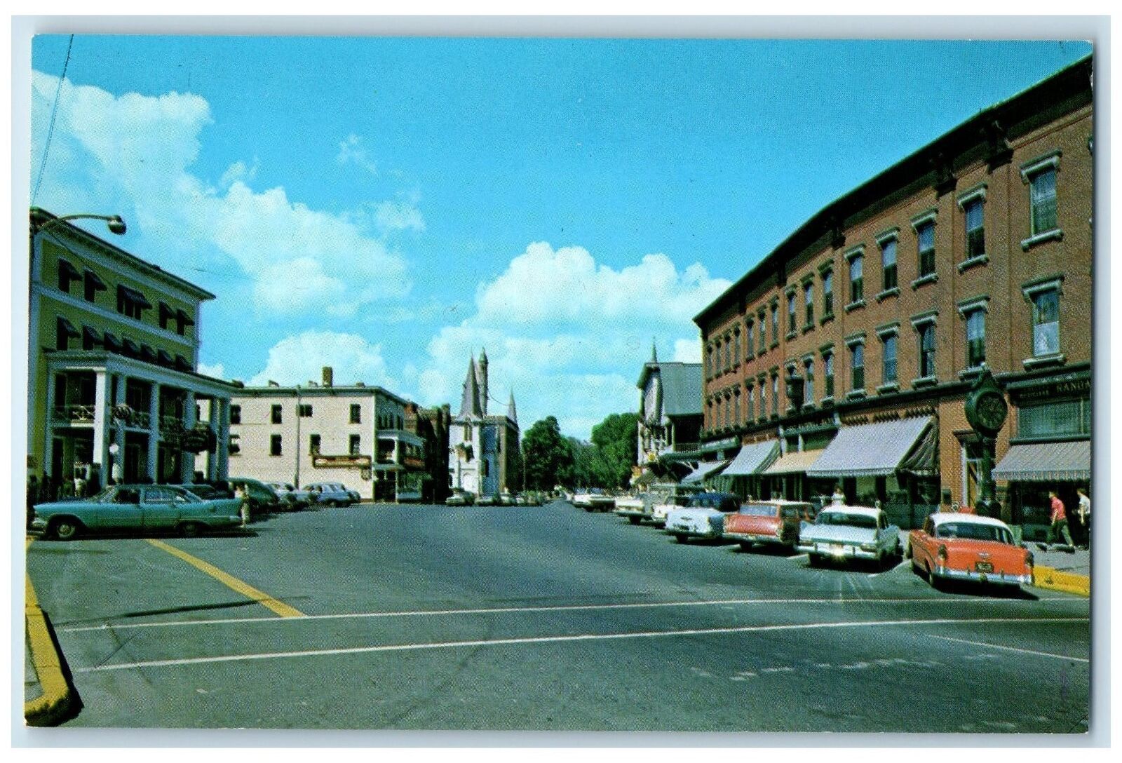 c1950's Main Street Classic Cars Building St. Johnsbury Vermont Vintage
