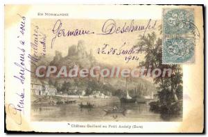 Postcard Old Chateau Gaillard Au Petit Andely