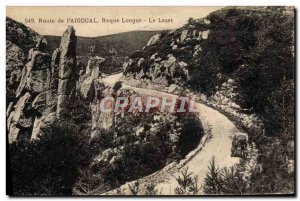 Old Postcard From Route I & # 39Aigoual Roque Long Yaw