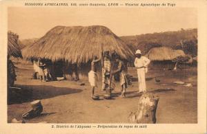 BR94852 akposso  africa togo Preparation of lunch types folklore costumes