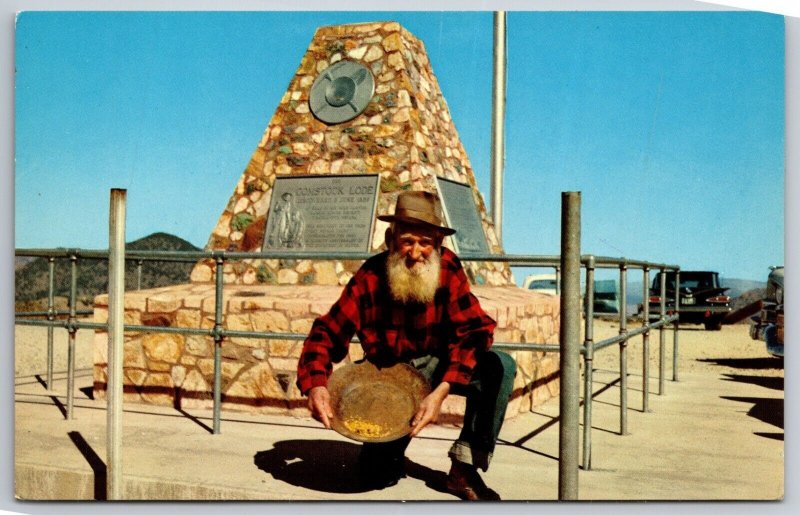 Old Gold Mine at Comstock Lode Monument Virginia City NV UNP Chrome Postcard E14