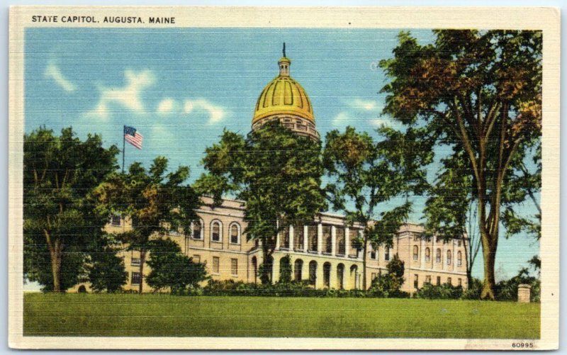 Postcard - State Capitol - Augusta, Maine