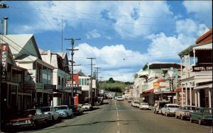 Sutter Creek California CA Clasic 1960s Cars Street Scene Vintage Postcard