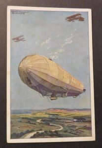 Mint Postcard The Luftflotte Zeppelin Germany Berlin Danfa