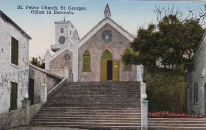 Bermuda St Georges St Peters Church Oldest Church In Bermuda