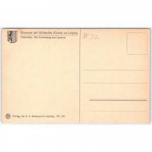 Postcard Museum der bildenden Künste Leipzig Tintoretto Lazarus