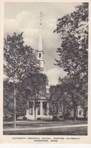 Massachusetts Cambridge University Memorial Chapel Harvard University Albertype