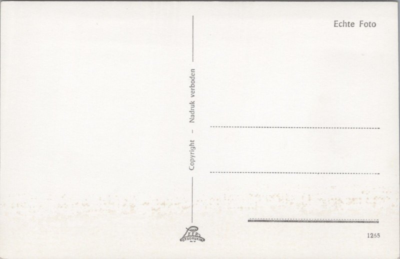 Netherlands Ameland De Veerdam Pier Vanuit Zee Vintage RPPC C172