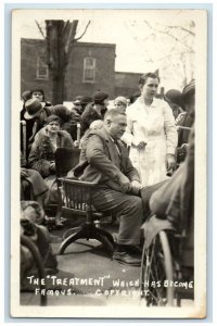 c1933 Dr. Locke Clinic Treatment Williamsburg Ontario Canada RPPC Photo Postcard