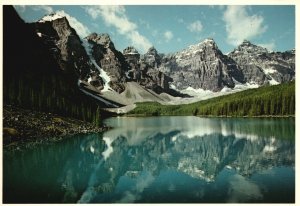 Postcard Moraine Lake Banff National Park Ten Peaks South Lake Louise Canada 