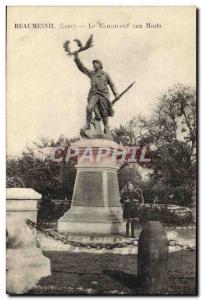 Old Postcard Beaumesnil The War memorial Militaria Child