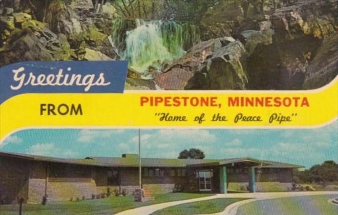 Greetings From Pipestone Minnesota 1967