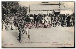 Old Postcard Madagascar Fere Baras provocation 2nd Combat Fight