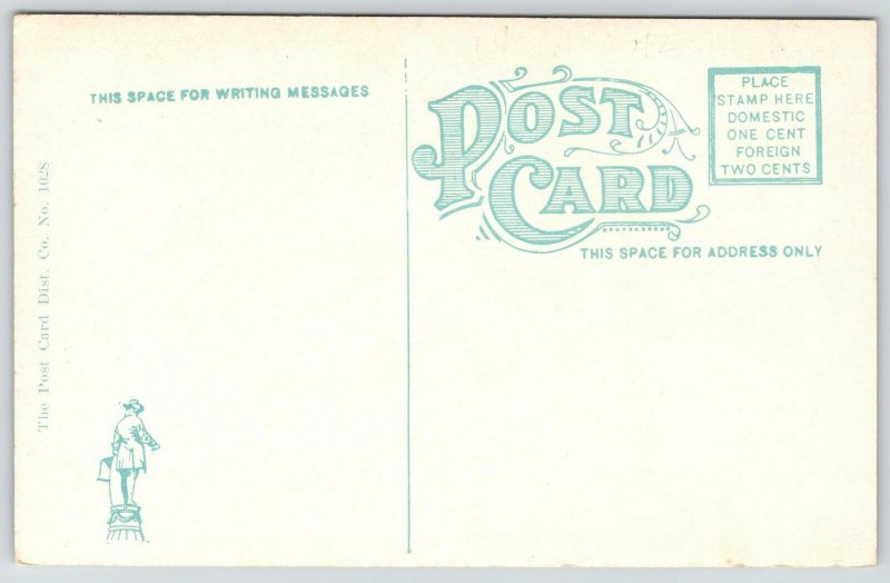 Atlantic City NJ~Moonlight Shines Thru Clouds~Shelburne Hotel Guests~Nite~c1910