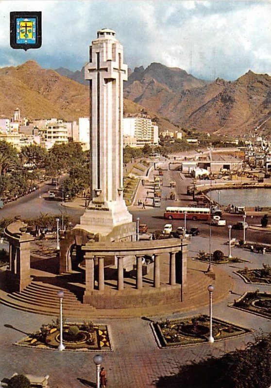 Plaza de Espana y Monumento a los Caidos Santa Cruz de Tenerife Spain Postal ...
