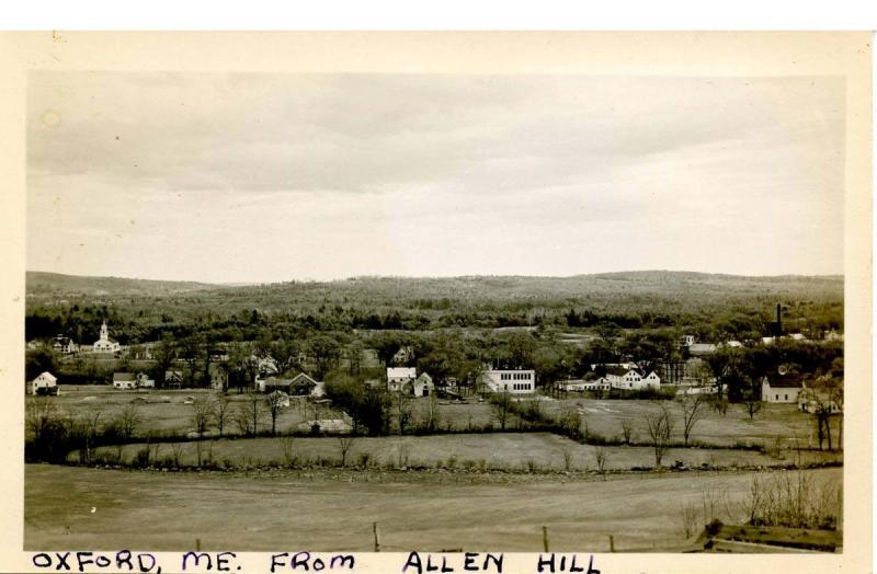 ME - Oxford. View from Allen Hill    *RPPC