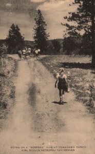 Denver Colorado, Going On A Nosebag Hike At Tomahawk Ranch Girls Scouts Postcard