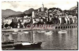 Menton Old Postcard General view