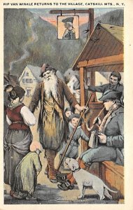 Rip Van Winkle Returns to the Village Catskill Mountains, New York, USA Unused 