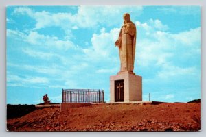 Statue Of Christ Mother Cabrini Shrine Denver Colorado Vintage Unposted Postcard