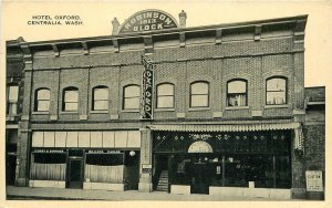 Postcard Washington Centralia Hotel Oxford occupation 23-11229