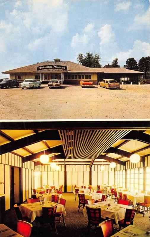 Mount Vernon Iowa Holiday House Restaurant Multiview Vintage Postcard K38295