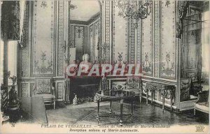 Postcard Old Palace of Versailles Marie Antoinette reception furniture