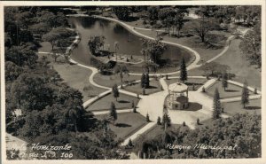 Brazil Belo Horizonte Parque Municipal Vintage RPPC 08.28