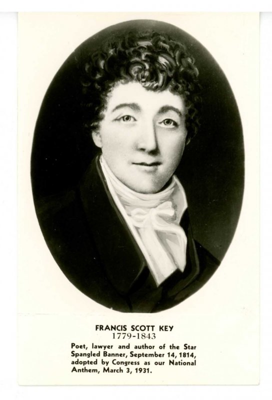 Francis Scott Key   (Star Spangled Banner)      *RPPC