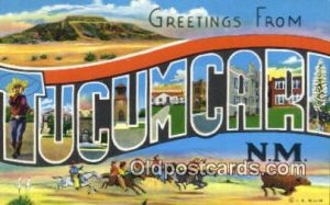 Tucumcari, NM USA Large Letter Town Unused 