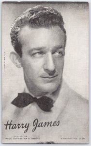 Harry James Big Band Trumpeter Mutoscope Card Vintage 1940s Unposted Postcard