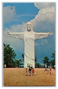 The Christ Of The Ozarks Eureka Springs Arkansas Postcard