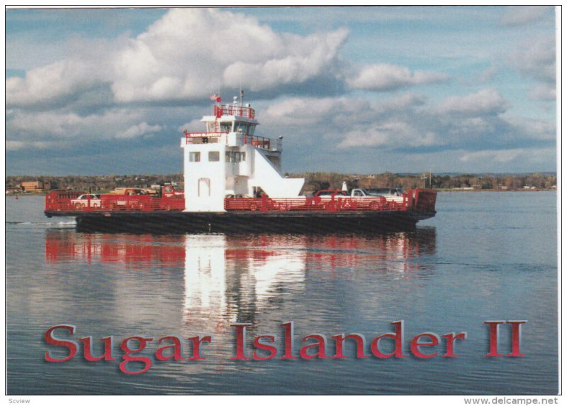 Ferry Boat Sugar Island II  , St Mary's River , Michigan , 60-80s