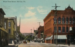 OIL CITY, Pennsylvania, 1912; West First Street